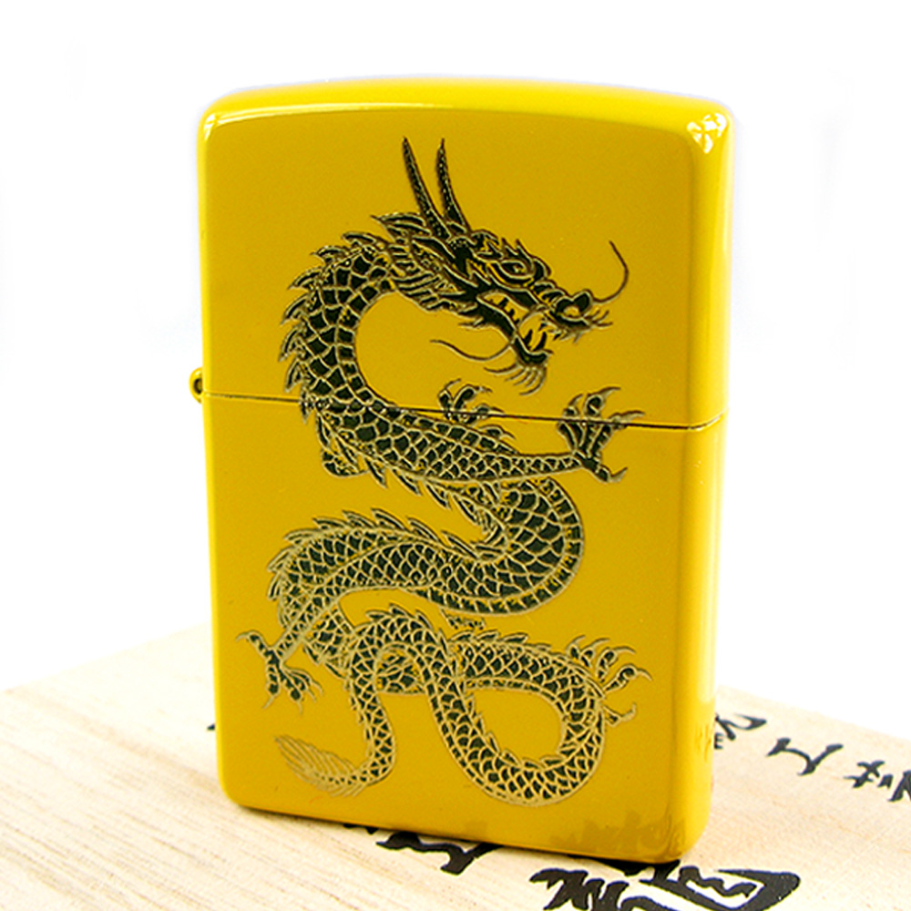 【ZIPPO】日系~本金蒔繪之【金運龍】~開運傳統工藝！