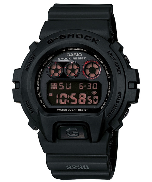 G-SHOCK 赤血方剛之傳說運動數位錶(DW-6900MS-1)-圓款