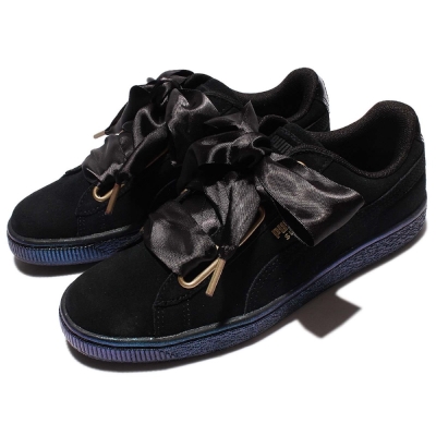 puma heart suede satin