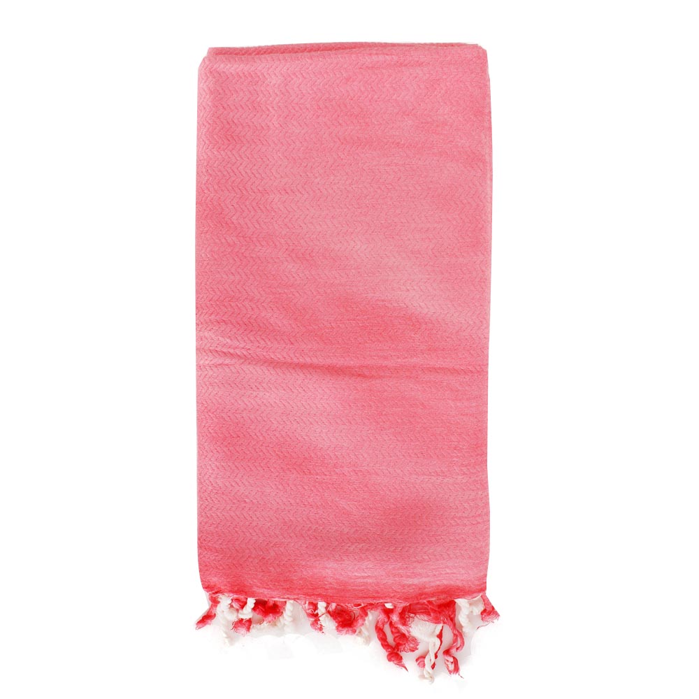 TAMA 天然純淨頂級土耳其手工平織薄巾(眩染雲粉)