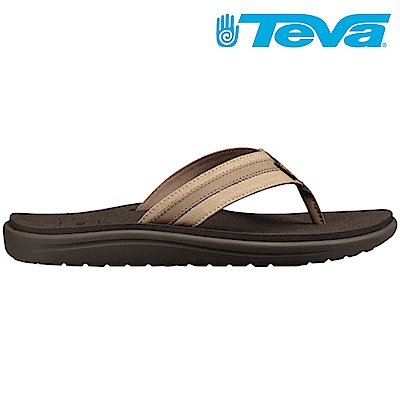 TEVA Voya Canvas Flip 男休閒拖鞋 卡其