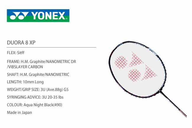 YONEX DUORA 8 XP 羽球拍 DUO8XPGY