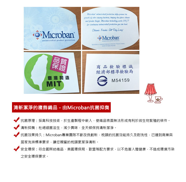 BUTTERFLY - 四孔透氣纖維棉枕 台灣製造 Microban技術抗菌抑臭