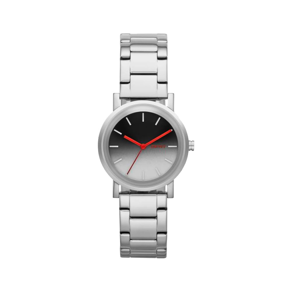 DKNY 紐約風格時尚三針腕錶-漸層色x銀/34mm