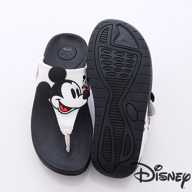 Disney迪士尼-輕量Mickey拖鞋-FO64756白(女段)