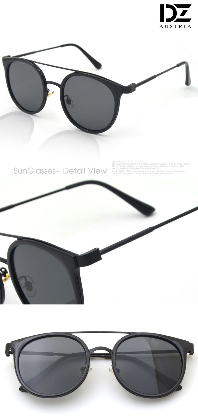 DZ 摩登個性 抗UV太陽眼鏡造型墨鏡(酷黑)