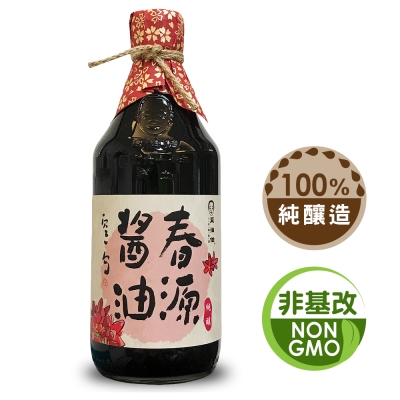 豆油伯 春源純釀黑豆醬油(500ml)