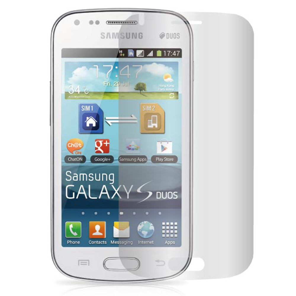 ZIYA Samsung Galaxy S Duos S7562 抗刮亮面螢幕保護貼2入