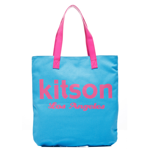 kitson 美式學院風方型托特包(BLUE)