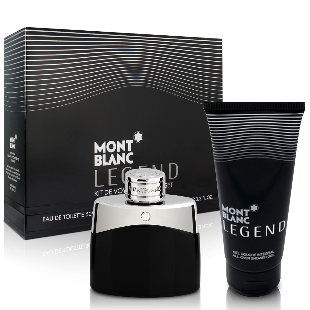 MONT BLANC萬寶龍 傳奇經典男性淡香水輕裝組(淡香水50ml+沐浴膠100ml)