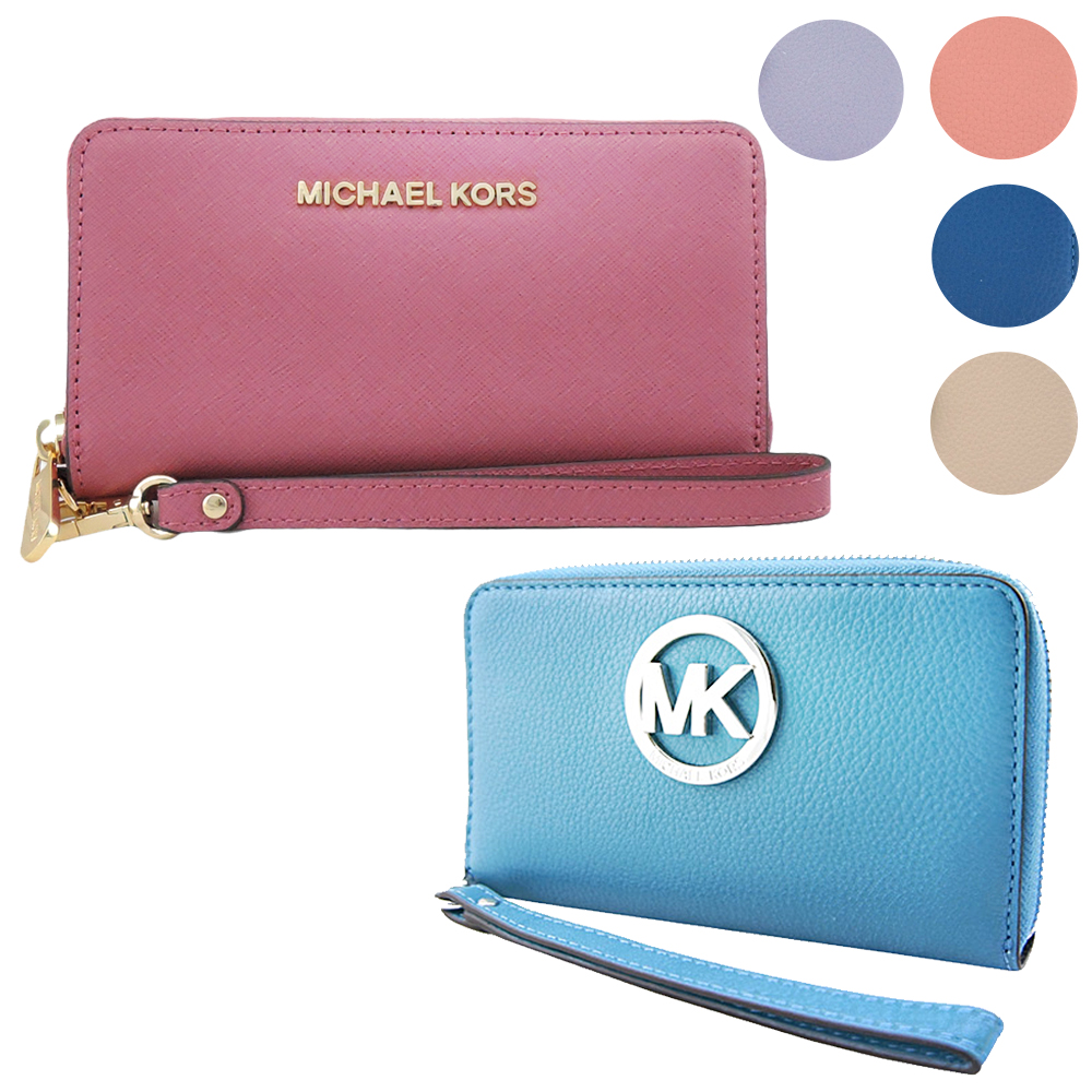 MICHAEL KORS Fulton經典logo手機中夾(6色)