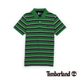 Timberland 男款綠色條紋刺繡短袖Polo衫 product thumbnail 1
