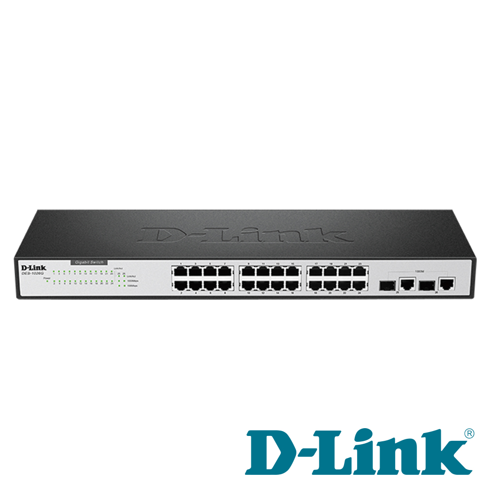 D-Link DES-1026G 第二層交換器(聯強貨)