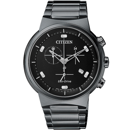CITIZEN 星辰 夜空星辰計時腕錶(AT2405-87E)-鍍黑/41mm