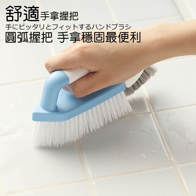 日本aisen兩用機能浴室磁磚清潔刷2入裝