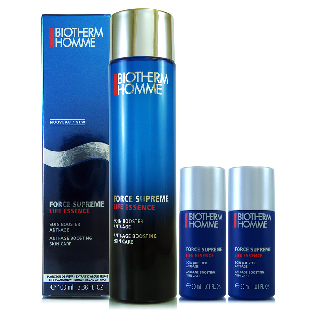 BIOTHERM碧兒泉 男仕奇蹟活源緊膚精露100ml贈30ml*2容量組