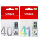 Canon PG-40+CL-41原廠墨匣(黑色+彩色)2顆入 product thumbnail 1