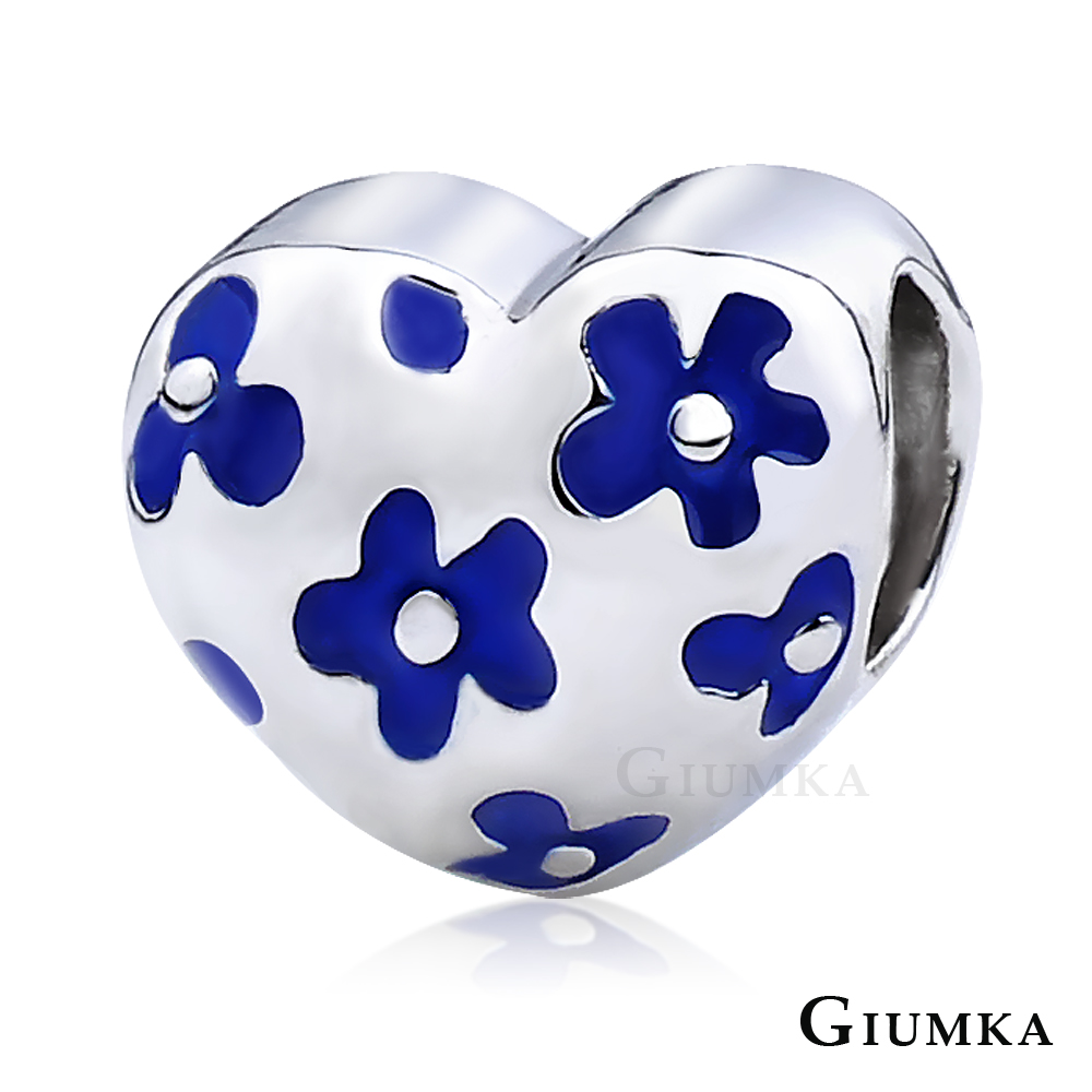 GIUMKA 珠飾 CHARMS 心花朵朵-藍