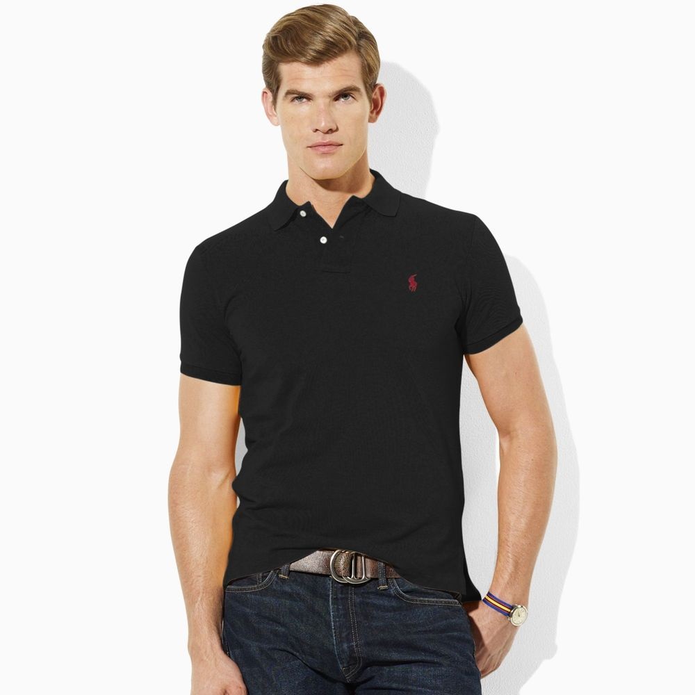 Ralph Lauren 短袖 POLO 素面 黑 0744