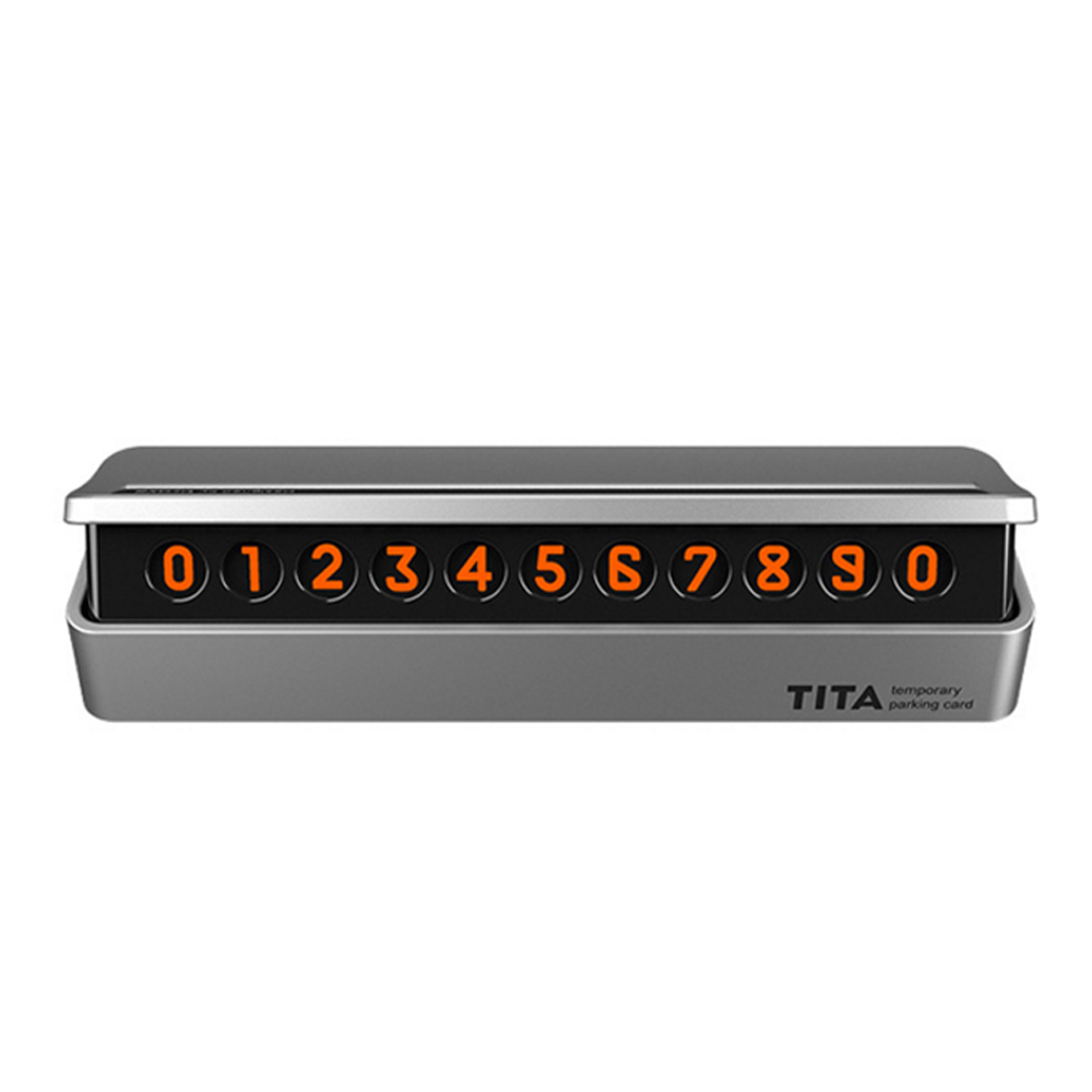 TITA 臨停汽車號碼牌 臨時停車牌 電話留言板