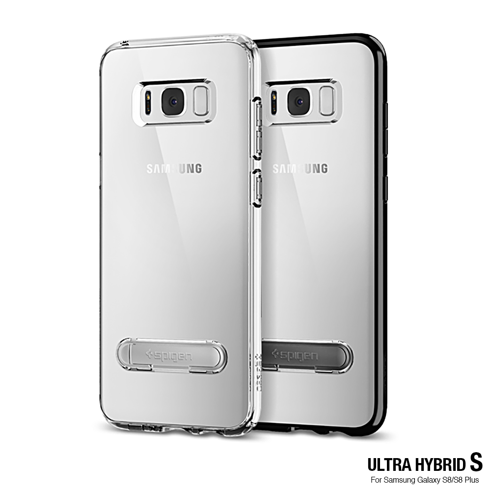 Spigen Galaxy S8 Ultra Hybrid S-立架邊框透明殼