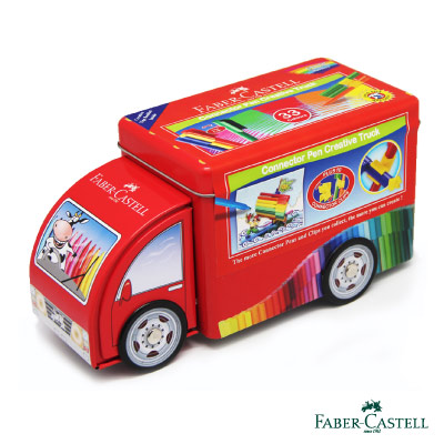 Faber-Castell 紅色系 33色卡車連結彩色筆