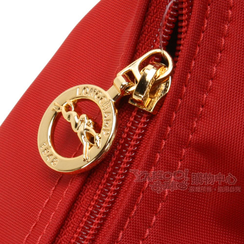 Longchamp 豔彩繽紛大斜背包(紅色)