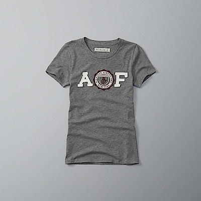 AF a&f Abercrombie & Fitch 女 短袖 T恤 灰 0642