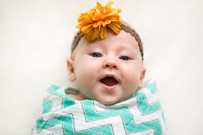 Swaddle Designs 薄棉羅紗多用途嬰兒包巾-幾何波紋