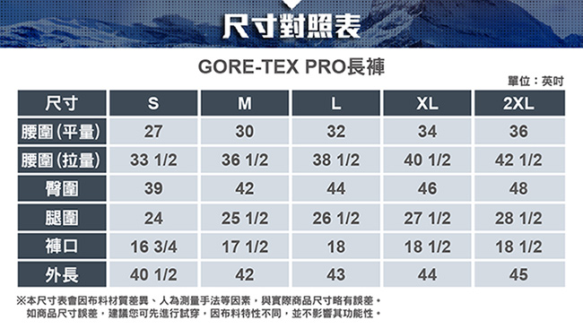 歐都納 GORE-TEX Pro 3L 中性防風防水長褲 A2-PA1320 黑