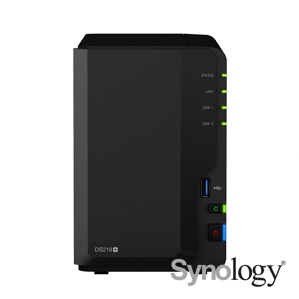 Synology DS218+ 網路儲存+WD 2TB*2超值組