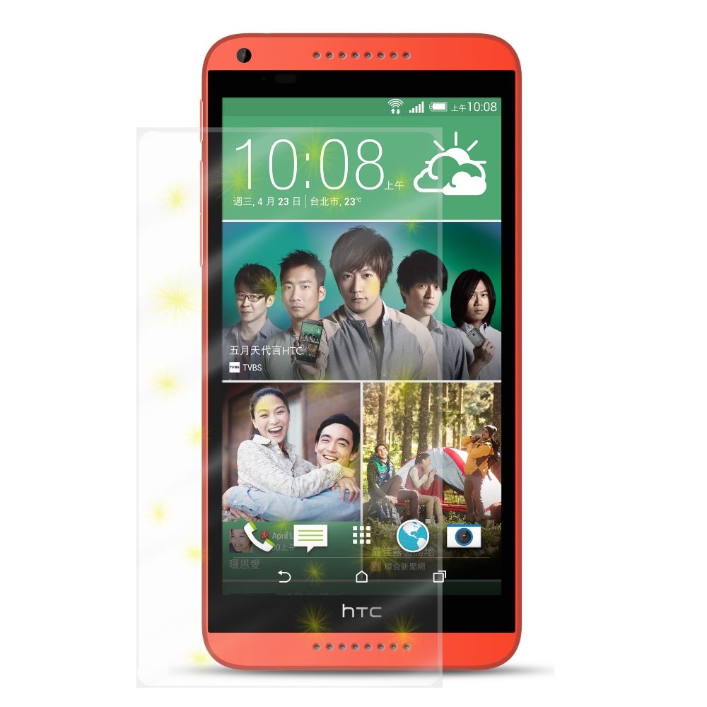 D&A HTC Desire 816專用日本頂級HC螢幕保護貼(鏡面抗刮-超值2組)