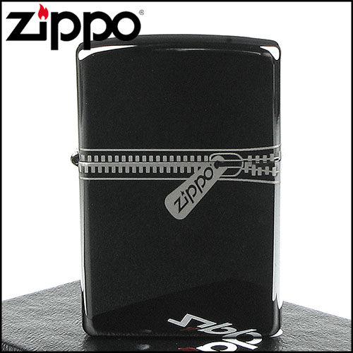 【ZIPPO】美系~超質感Black Ice Zipper~黑冰拉鍊打火機