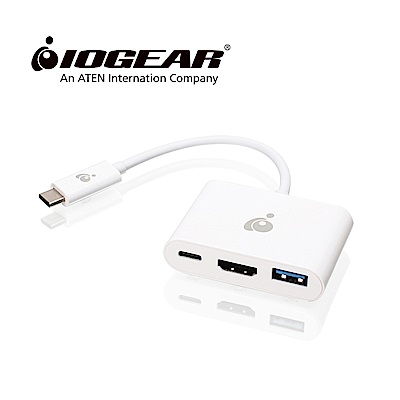 美國IOGEAR USB-C 轉HDMI / USB 多功能轉接器(GUC3C3H)