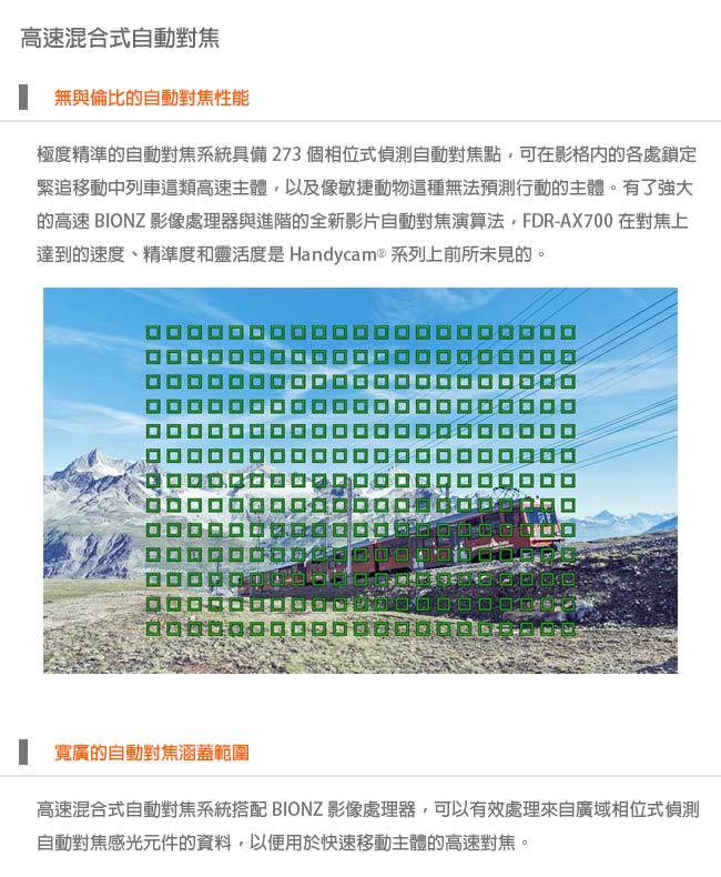 SONY FDR-AX700 高畫質數位攝影機(公司貨)