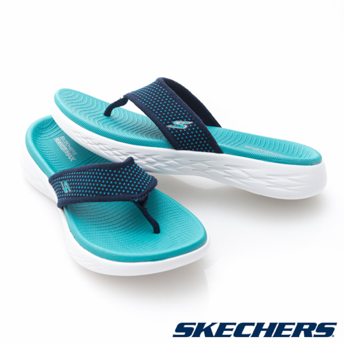 SKECHERS(女)時尚休閒系列ON THE GO 600拖鞋-15300NVTQ