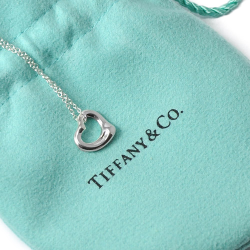 Tiffany&Co. Elsa Peretti 鏤空愛心純銀項鍊