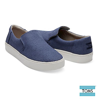 TOMS 純色帆布厚底休閒鞋-男款