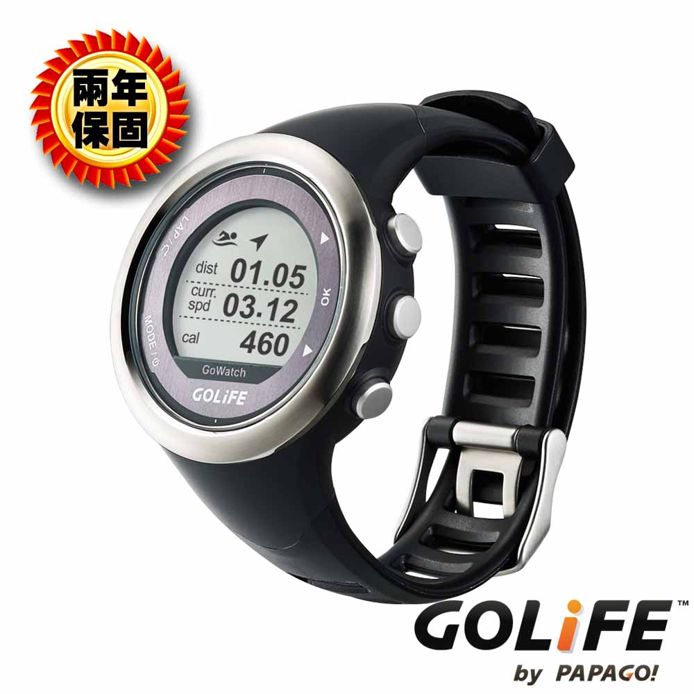 GOLiFE GoWatch 820i GPS藍牙中文鐵人三項運動腕錶-銀色