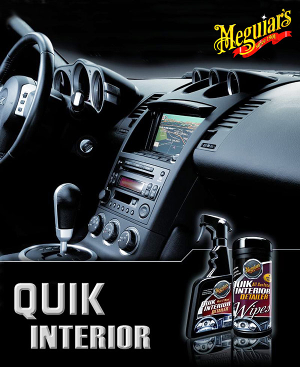 How To Use Meguiar's NEW 2010 Quik Interior Detailer vs Natural