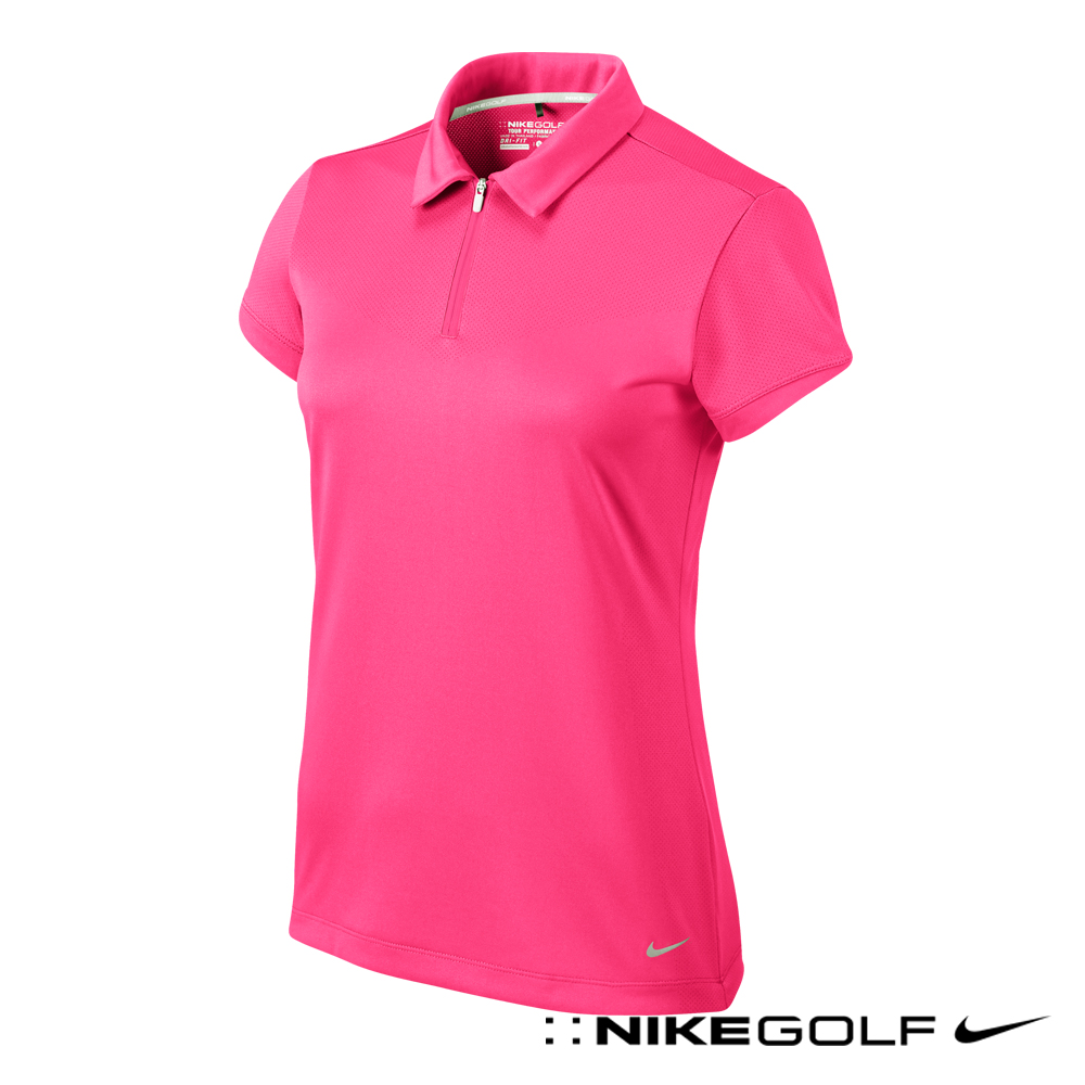 (女)NIKE GOLF快速排汗機能系列短袖POLO衫-亮麗粉