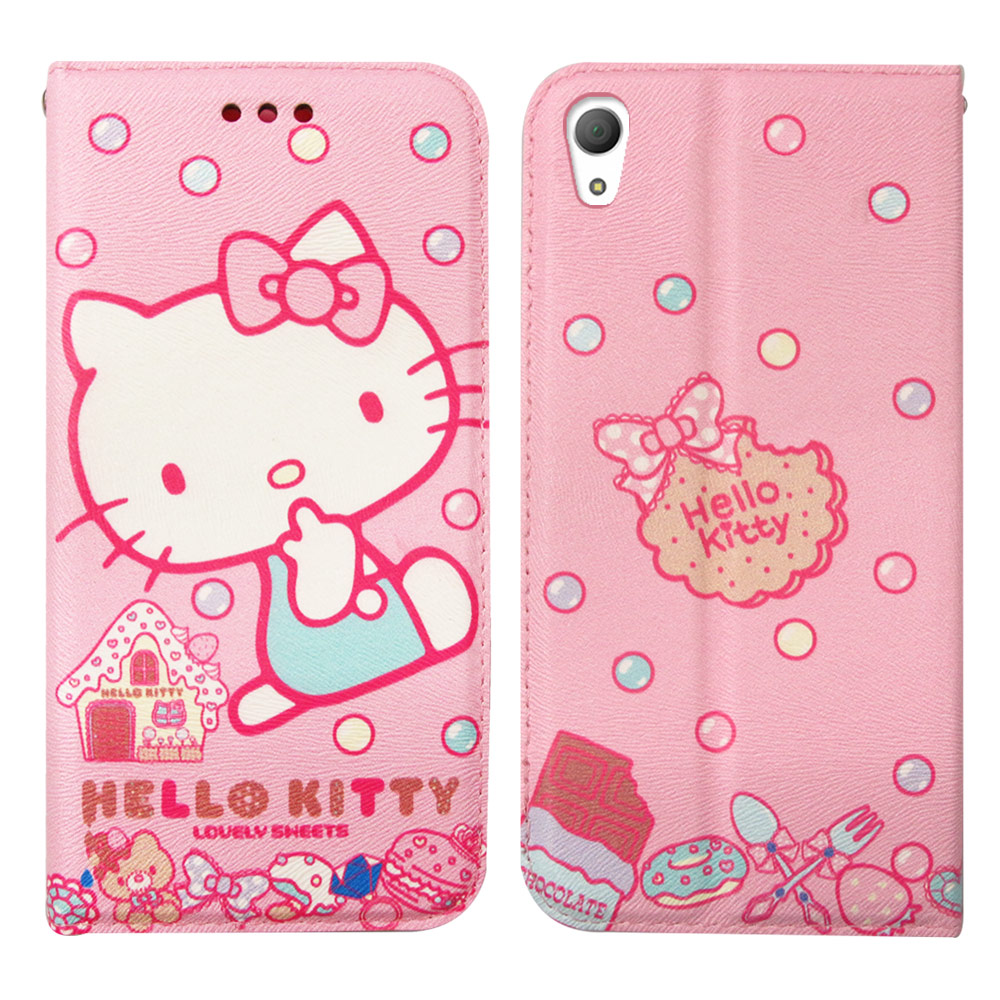 Hello Kitty Sony Xperia Z3+ 磁力皮套(甜點sweet)