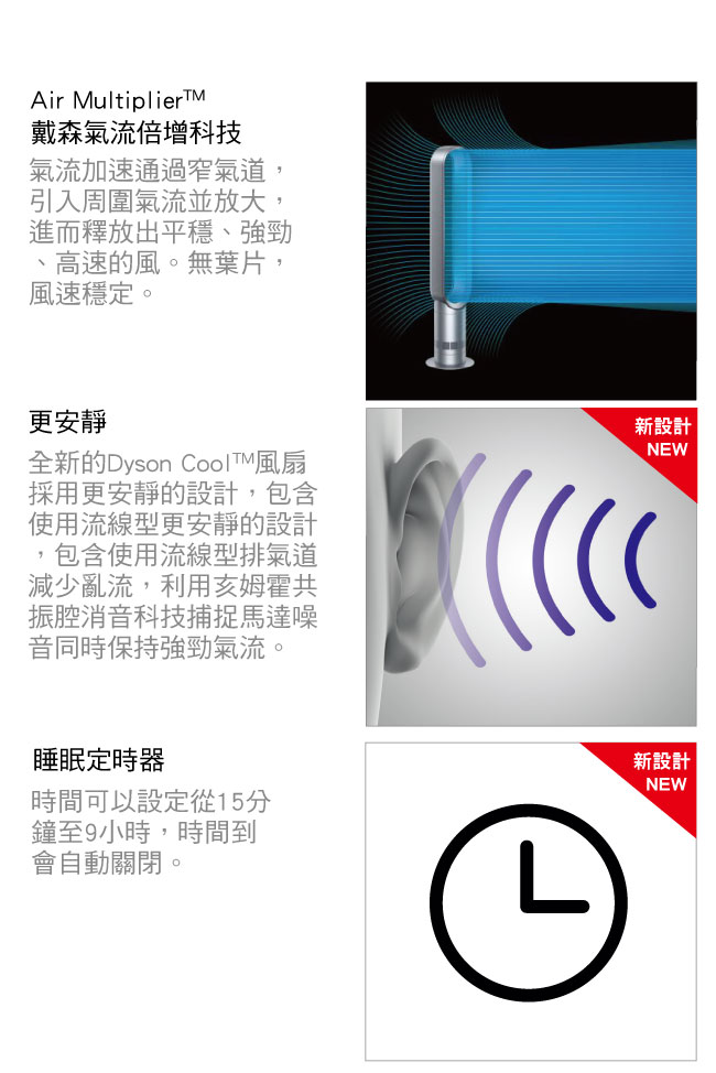 Dyson Air Multiplier 大廈型涼風電扇氣流倍增器 AM07 藍色 福利品