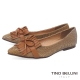 Tino Bellini 恬靜優雅流蘇平底娃娃鞋_金棕 product thumbnail 1