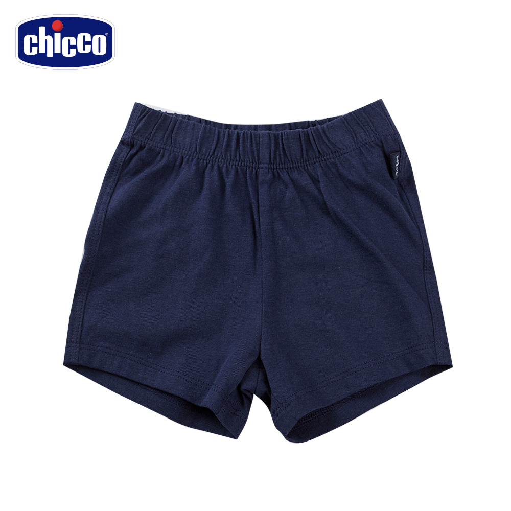 chicco-To Be Baby-居家彈力短褲-丈青(12個月-4歲)