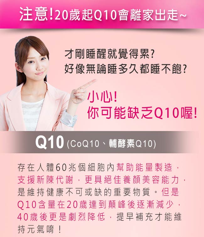 NOW健而婷 Co Q10青春元素 (60顆/瓶)