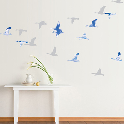 ☆限殺☆【FIXPIX】牆面創意裝飾壁貼-天空鳥型剪影