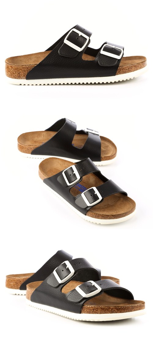 勃肯BIRKENSTOCK 230156亞利桑那經典二條拖鞋(黑色)