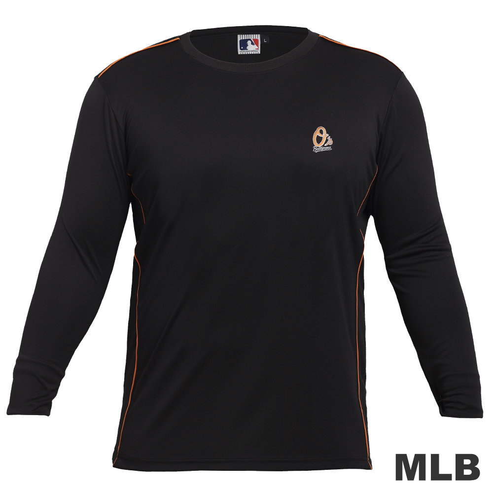 MLB-巴爾的摩金鶯隊LOGO排汗T恤-黑(男)