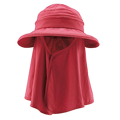 【Wildland 荒野】中性抗UV調節式時尚遮陽帽-桃紅